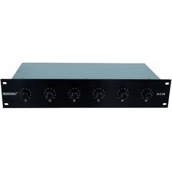 Regulator głośności Omnitronic ELA 6S Czarny — biurkowy regulator poziomu audio, 6-stopniowe tłumienie