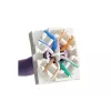 Moduł keystone Alantec MB005-1 płaski, ze stali nierdzewnej, RJ-45, żeński, Cat6a, AWG 22/24