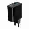 Gembird TA-UC-PDQC30LCD-BK-02 ładowarka do urządzeń mobilnych Uniwersalna Czarna AC Szybkie ładowanie Wewnętrzna