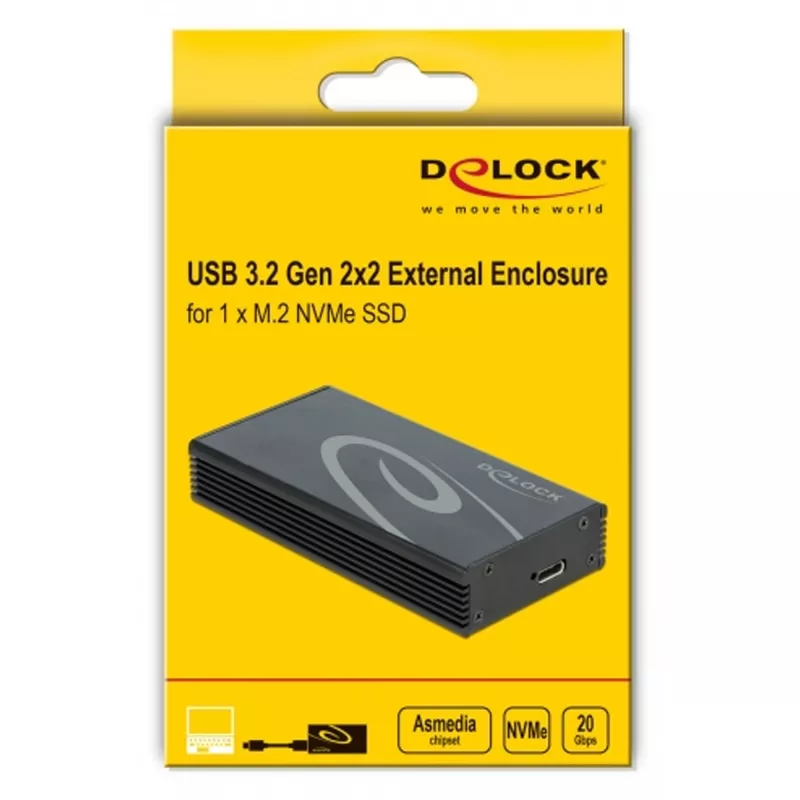 Zewnętrzna obudowa DeLOCK M.2 NVMe PCIe SSD USB 3.2 Gen 2x2
