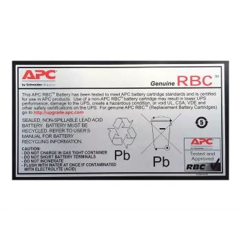 APC bateria Replacement Cartridge APCRBC110 (OEM), Sealed Lead Acid (VRLA), 1 szt., 84 VAh, czarny, RoHS, 2.5 kg