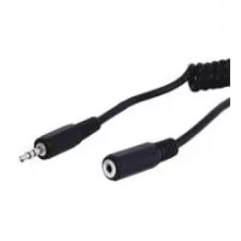 Wentronic Goobay Przedłużacz jack 3,5 mm, czarny, 5 m - wtyk jack 3,5 mm (3-pin, stereo) > gniazdo jack 3,5 mm (3-pin, stereo) (50017)