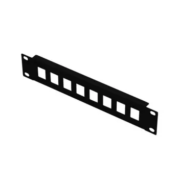 Lanview 1U 10 PATCH PANEL FOR KEYSTONE - 8-PORT UNEQUIPPED - Patch-Panel - KEYSTONE - 8-PORT UNEQUIPPED (LKS675BL)