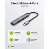 Goobay Slim 4-Port USB-Hub, USB-C™ na USB-C™/USB-A, USB 3.2 (74459)