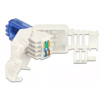 Złącze przewodowe RJ-45 DeLOCK 86417 niebiesko-białe