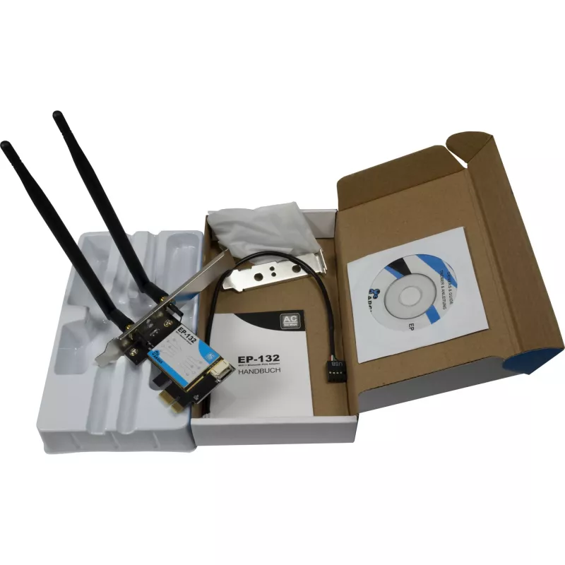 Bezprzewodowa karta sieciowa USB INTER-TECH Argus EP-132, USB 2.0, Wi-Fi 5 (do 600 Mbps)