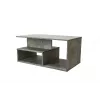 Stolik kawowy Top e Shop PRIMA BETON, blat o swobodnym kształcie, taupe, 900×510×430 mm, 1 noga