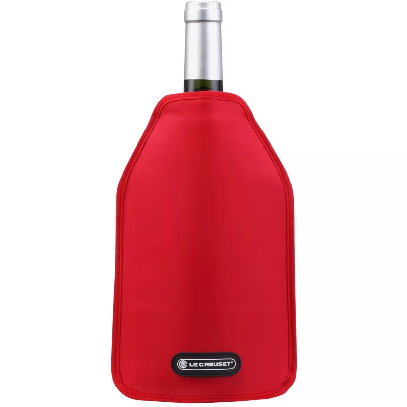 Le Creuset Czerwony rękaw chłodzący do butelki wina