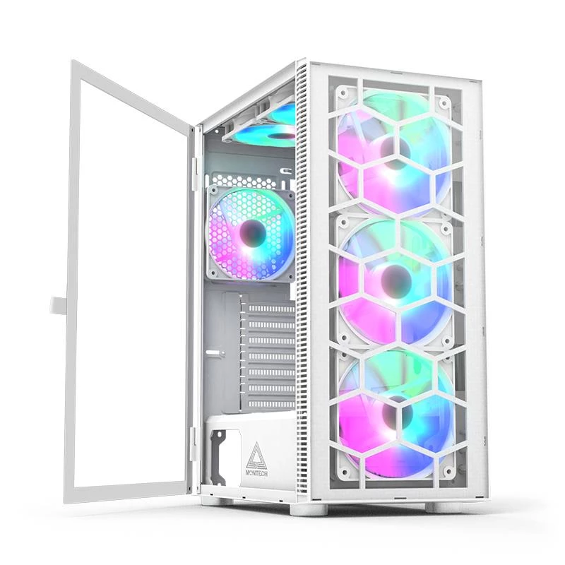 PC Case Montech X3 GLASS Midi Tower biała