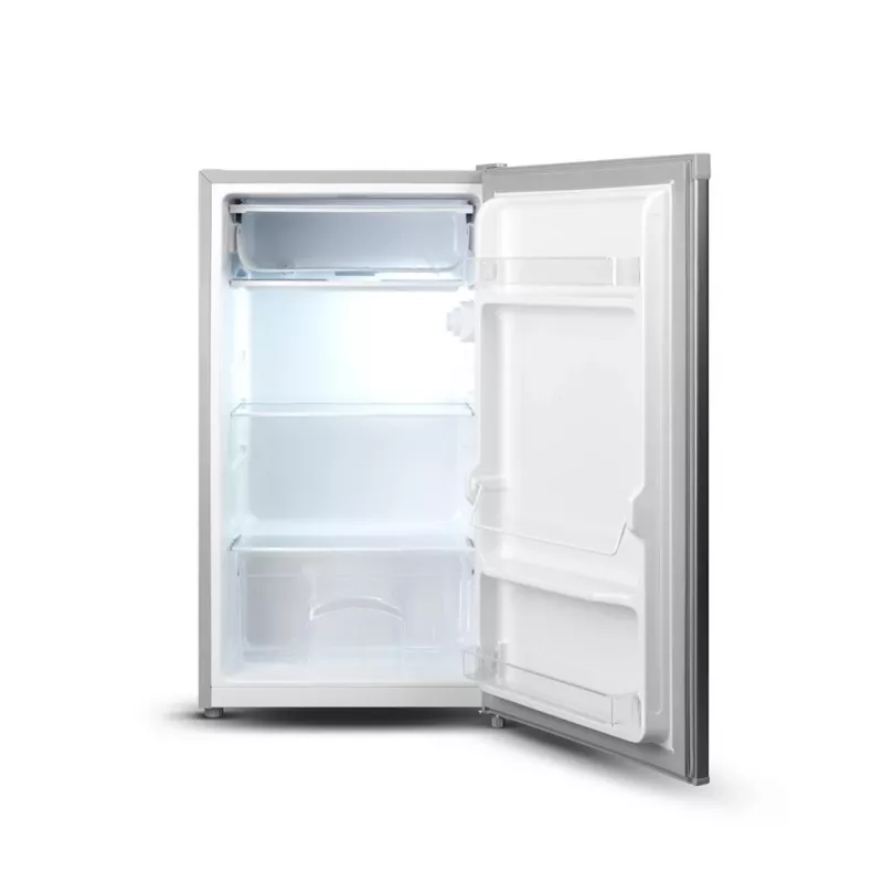 Lodówka Goddess | GODRSE085GS8SSE | Klasa efektywności energetycznej E | Wolnostojąca | Szafka chłodnicza | Wysokość 85 cm | Pojemność netto chłodziarki 90 L | 39 dB | Srebrna