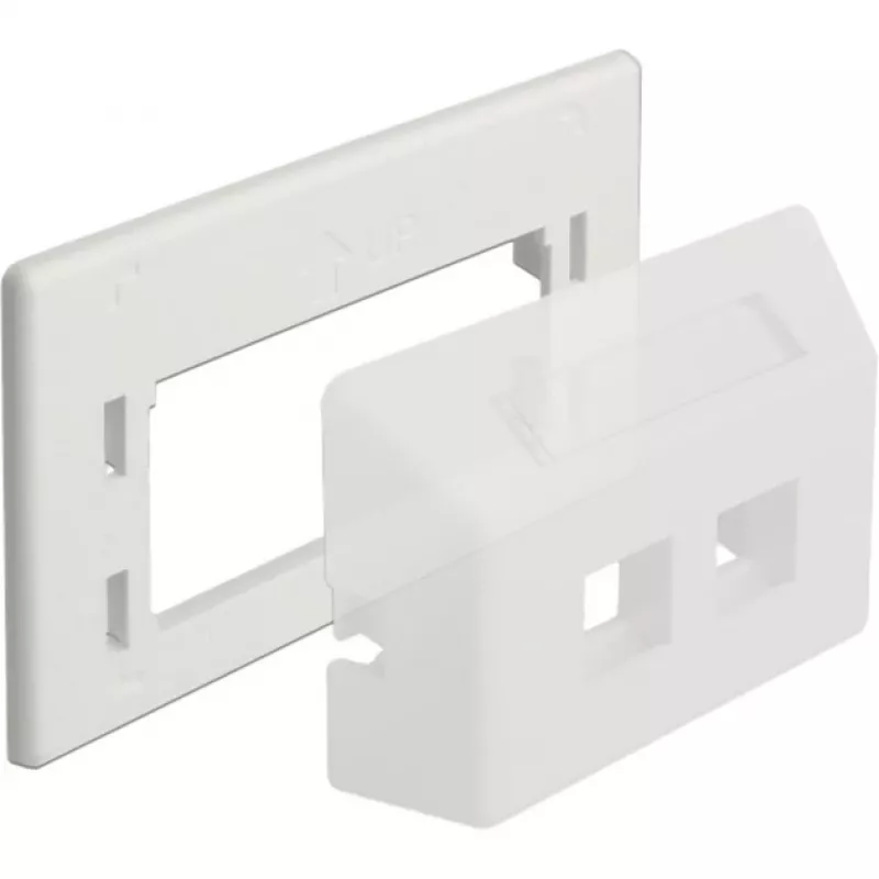Keystone adapter plate, Mounting/Montage (Biały)