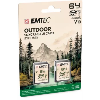 Pamięć Flash Emtec 64GB UHS-I U1 V10 Outdoor ECMSD64GXCU1ORP