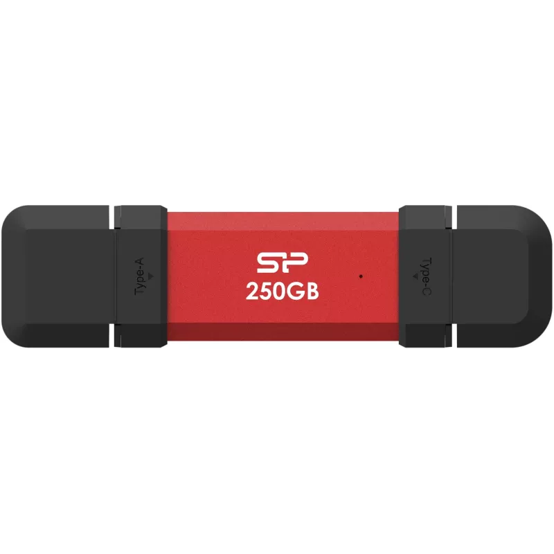 Przenośny dysk SSD Silicon Power DS72 250 GB, USB-C/USB-A 3.2 Gen 2
