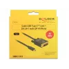 Adapter USB-C na DVI DeLOCK 1m 85320