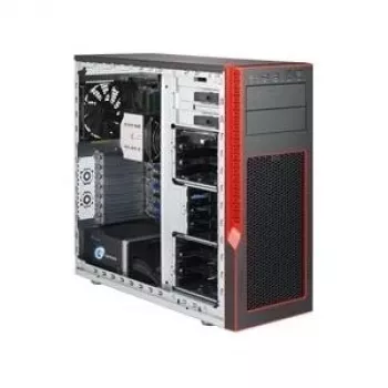 Supermicro SYS-5039AD-T Intel Z170 Socket H4 (LGA 1151) Midi-Tower Czarny - Czerwony PC/Workstation Barebone (SYS-5039AD-T)
