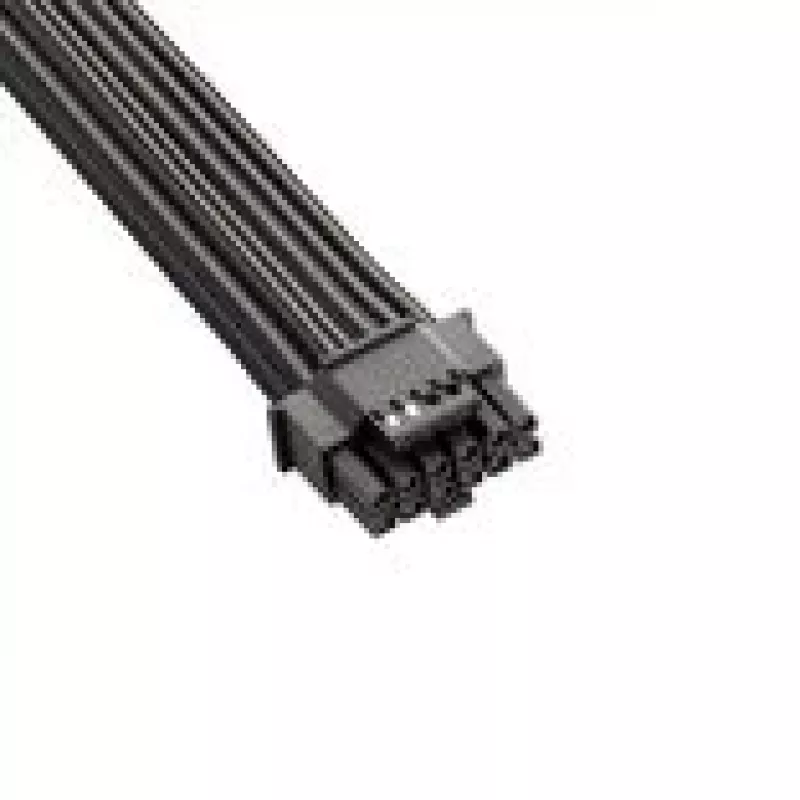 CableMod Basics Universal 12V 2x6 kabel, złącze 90°, 16-pin na 16-pin - czarny, 60 cm, var. A