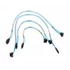 Kabel SATA Supermicro CBL-0186L 4x okrągły 0,56 m, SATA I, prosty męsko-męski, czarny/niebieski/biały
