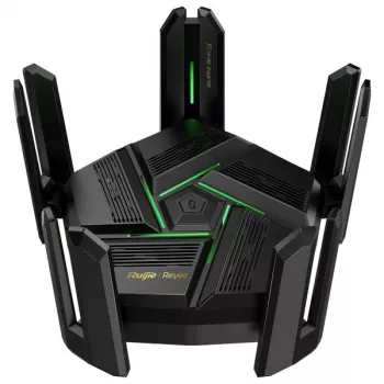 Stacjonarny router bezprzewodowy RUIJIE RG-EW7200BE PRO — Dwuzakresowe Wi‑Fi 7 (2,4/5 GHz), 5765 Mb/s, 9x RJ-45 LAN (10/100/1000/2500), USB, czarny