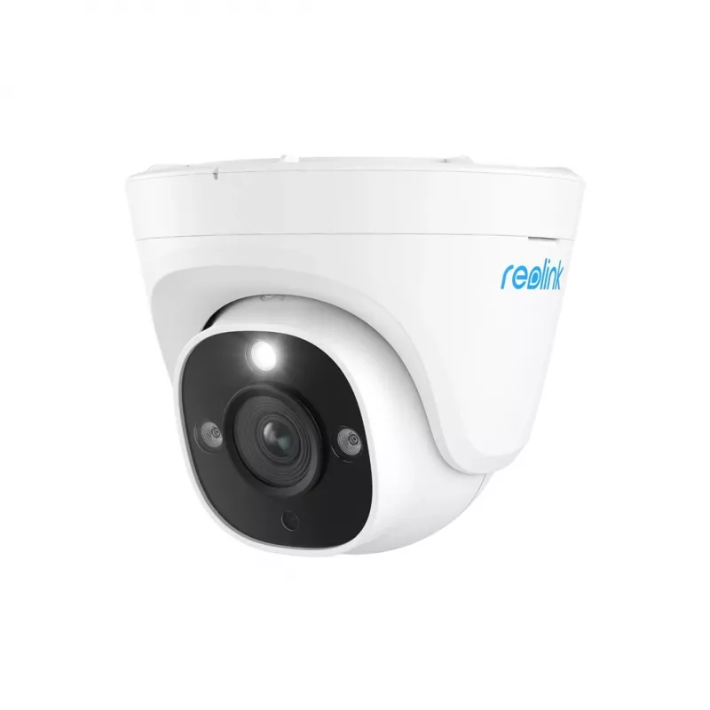 Kamera IP bezpieczeństwa Reolink P344 Dome — 12 MP (4512×2512), obiektyw 4 mm, PoE/DC, IP67, IR 30 m, biała kopułkowa, kąty widzenia 100°×50°
