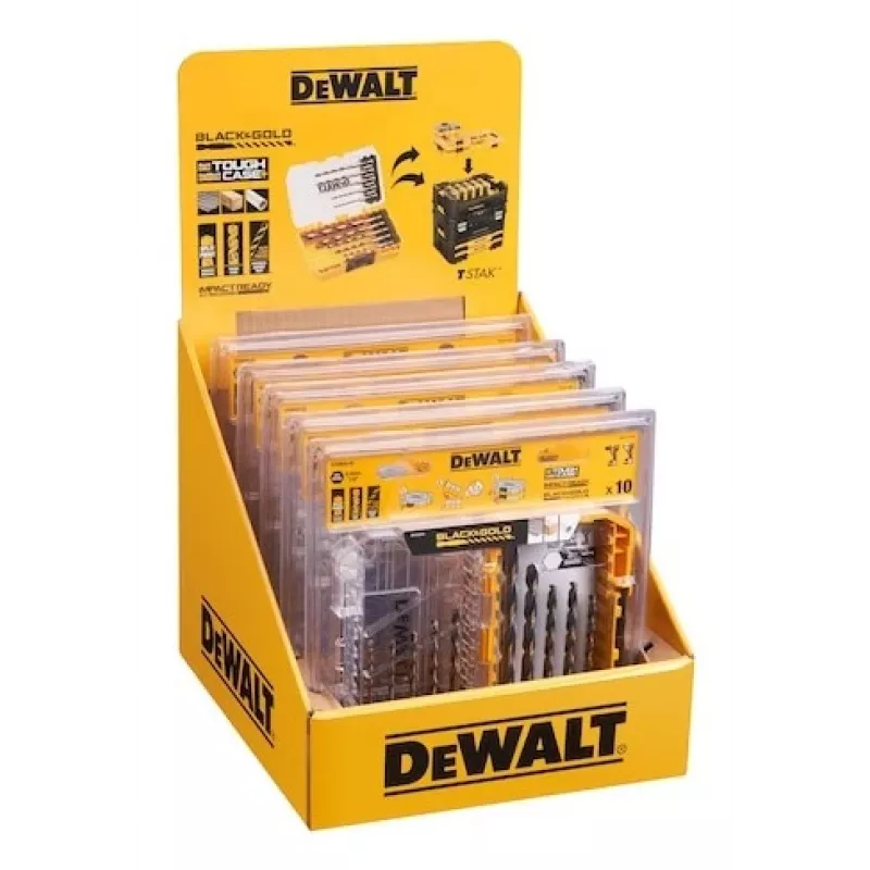 Zestaw wierteł do metalu DeWalt DT20620-QZ 10 szt. HEX 1/4