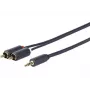 Vivolink PROMJRCA0.5 kabel audio 0,5 m 3,5 mm 2 x RCA czarny