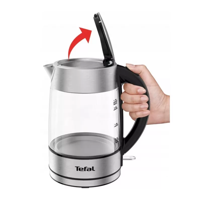 Czajnik elektryczny Tefal KI772D 1,7 L 2400 W stal nierdzewna, przezroczysty
