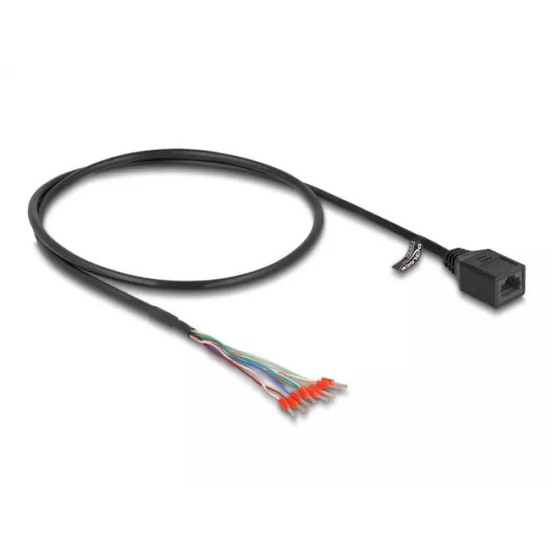 Kabel sieciowy DeLOCK 88005 RJ45 kat. 5e 0,5 m czarny