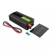 Przetwornica napięcia Green Cell PowerInverter LCD 12 V 500W/1000W do samochodu z wyświetlaczem - adapter/przetwornica czystej fali sinusoidalnej Auto Czarny