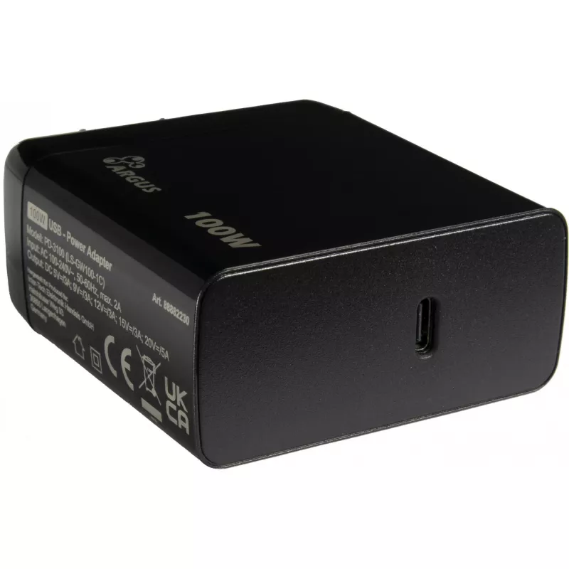 Ładowarka PD INTER-TECH PD-3100 100W USB-C Czarna szybka ładowarka