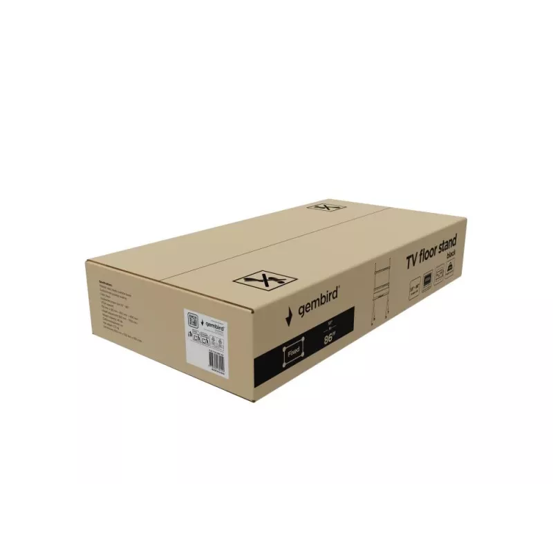 Uchwyt TV Gembird TVS-86F-02 2.18 m Czarny 40 kg 55-86 cali