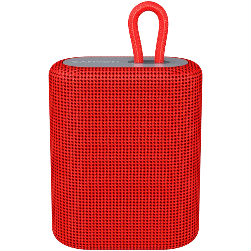 Głośnik Bluetooth Canyon BSP-4, czytnik TF, USB-C, 5W, czerwony, detal