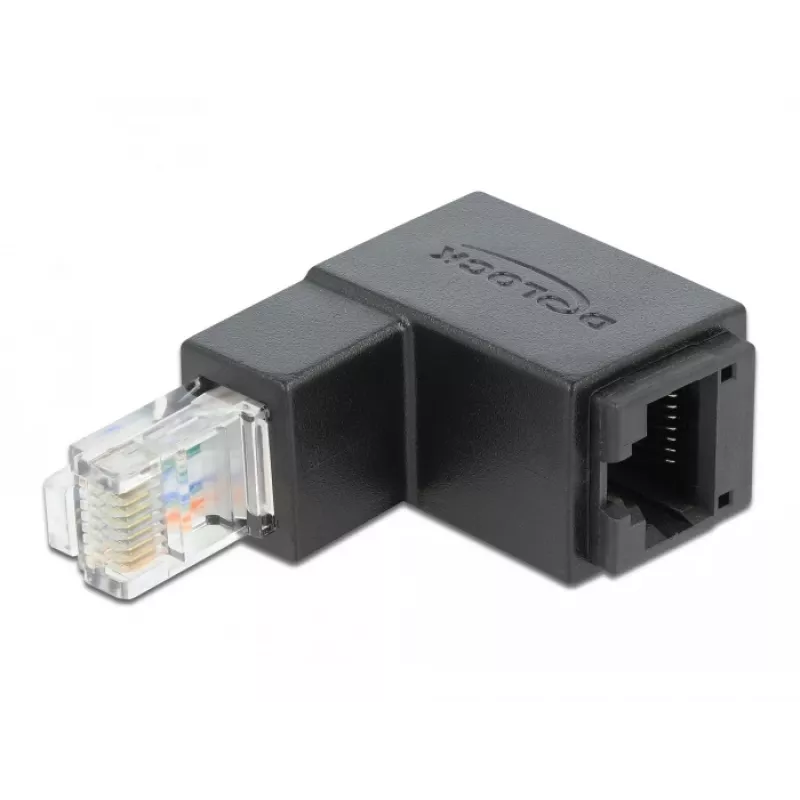 Adapter RJ45 wtyk skierowany w dół kątowy DeLOCK 86423