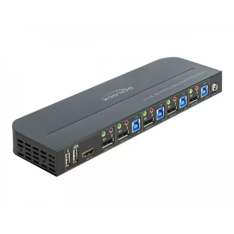 Przełącznik KVM DeLOCK 11484 Czarny