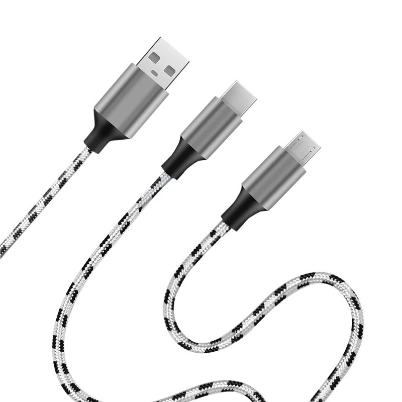 Kabel LogiLink CU0202 USB 2.0 1,2 m USB A USB C/Micro-USB A szary