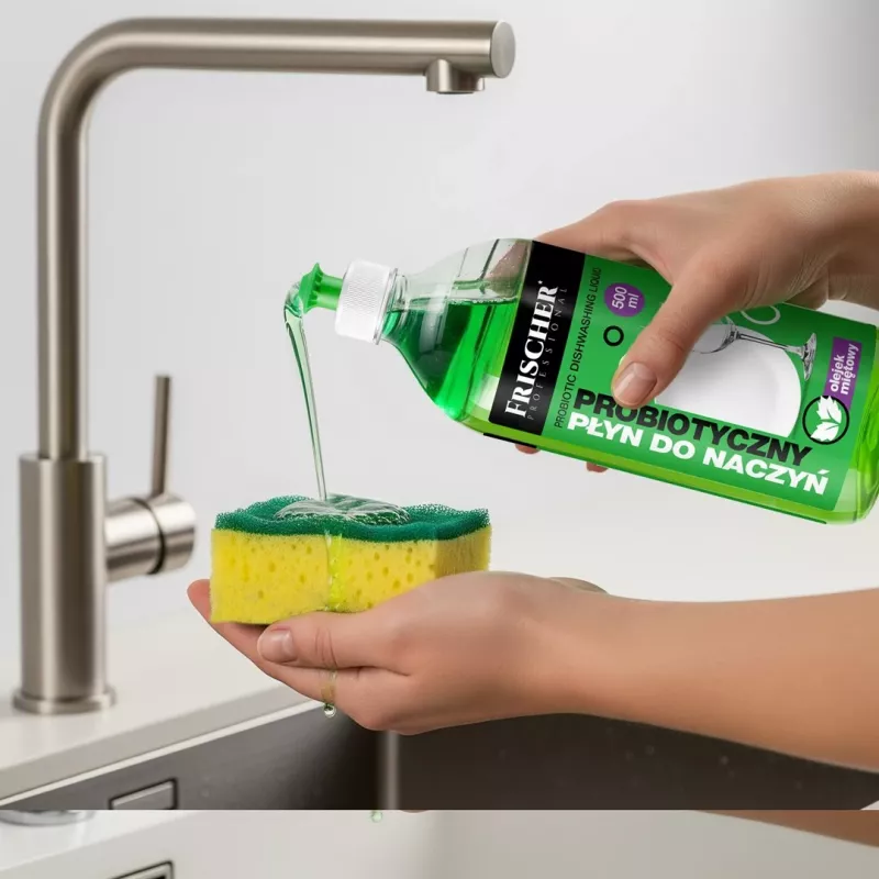 Płyn do mycia naczyń FRISCHER 500 ml — skoncentrowany detergent kuchenny do ręcznego mycia naczyń