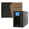 Qoltec 53042 zasilacz awaryjny (UPS) Online (podwójna konwersja) 1 kVA 800 W 2 gniazda wyjściowe AC