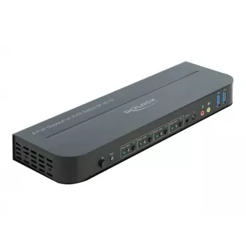 Przełącznik KVM DeLOCK 11484 Czarny