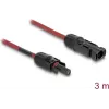 Kabel DELOCK 90971 akcesorium do paneli słonecznych, 3 m, żyły 4 mm², DL4 męski–żeński, 1000 V DC, czerwony/czarny