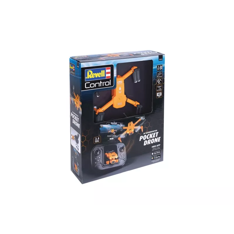 Quadrocopter RC REVELL Pocket Drone 23810 — 2,4 GHz, pilotów 4-kanałowe