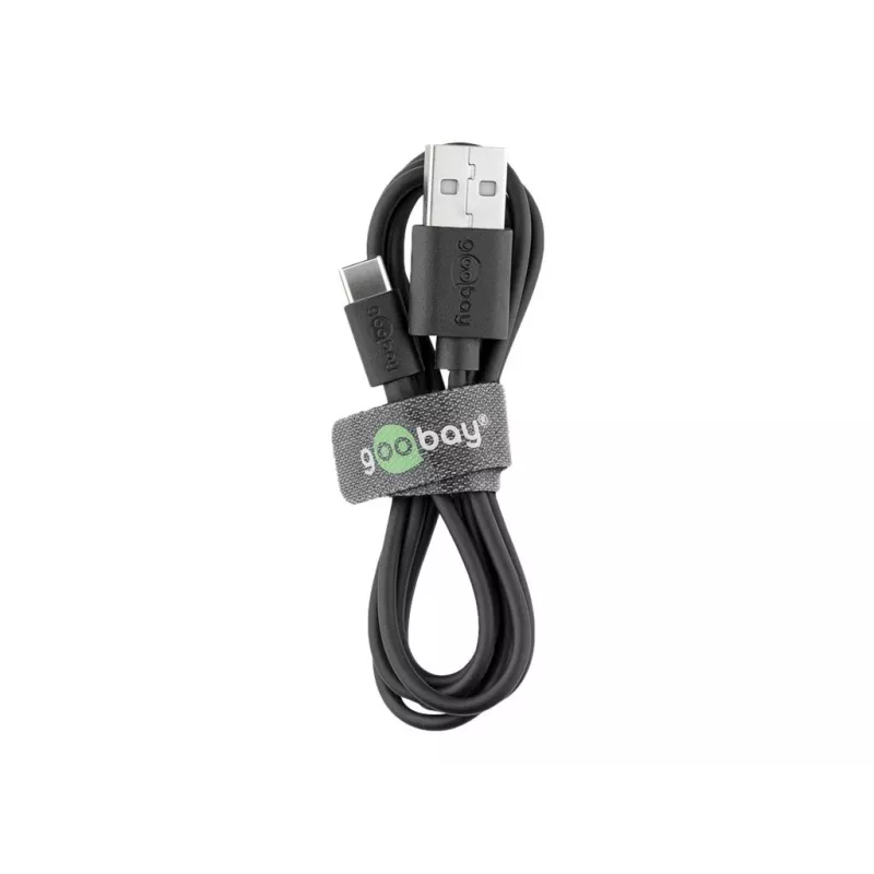 Goobay | Kabel do ładowania i synchronizacji USB-C (USB-A > USB-C) | 59124 | USB-C męski | USB 2.0 męski (typ A)