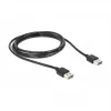 Kabel USB DeLOCK 1m USB 2.0 A czarny