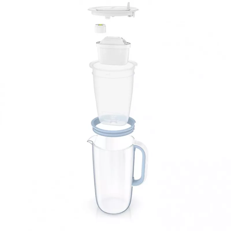Dzbanek filtrujący wodę BRITA Glas Kanne ONE z 2 wkładami MAXTRA+ PRO (model 126032)