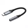 Adapter audio Vention BGJHA USB-C męski na jack 3,5 mm żeński, kabel 0,1 m