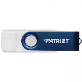 Pamięć USB PATRIOT Xporter X550 128 GB, dwuzłączowa USB-A i USB-C 3.2 Gen 1, niebiesko-biała