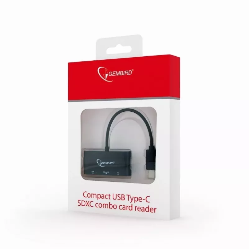 Czytnik kart USB-C SDXC/combo/czarny