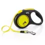 Automatyczna smycz Flexi New NEON 5 m – smycz taśmowa, dla małych psów do 15 kg, czarno-żółta