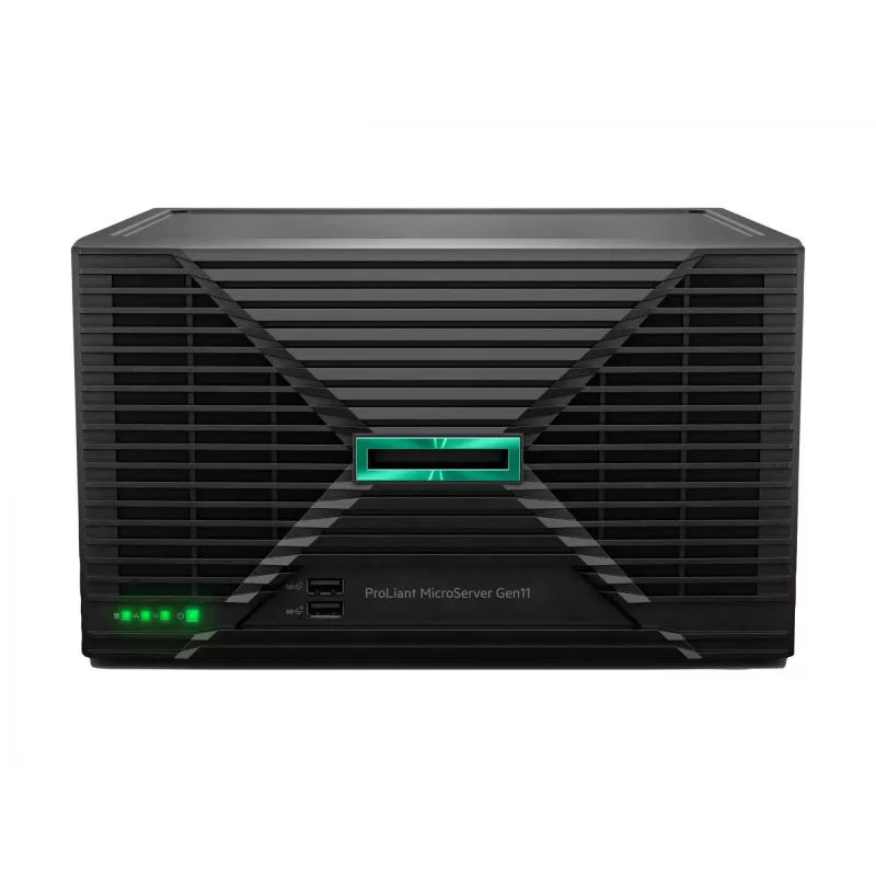 Serwer HP Enterprise ProLiant MicroServer Gen11 6325P 3.5GHz 4-rdzeniowy 1P 32GB DDR5 4LFF NHP 2×4TB HDD 180W PS
