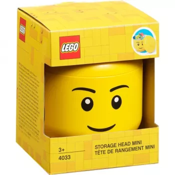 Room Copenhagen LEGO Storage Head „Boy” mini – pojemnik do przechowywania małych klocków i zabawek