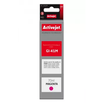 Butelka z tuszem ActiveJet AC-G41M do drukarek Canon, zamiennik kompatybilny z Canon GI-41M, 70 ml, fioletowy