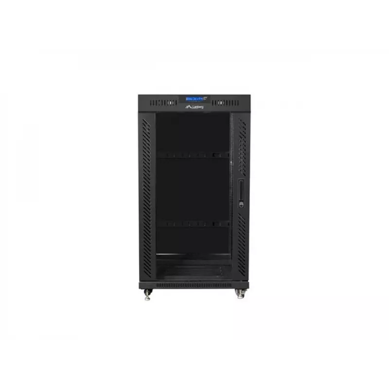 Wolnostojąca szafa rack LANBERG FF01-6822-12BL 22U Czarna 1200 kg